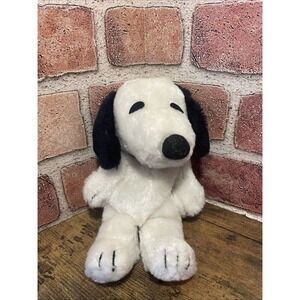 Vintage Peanuts Snoopy Plush 8.5" Crushed Nut Shell Plush Original 1958 Snoopy